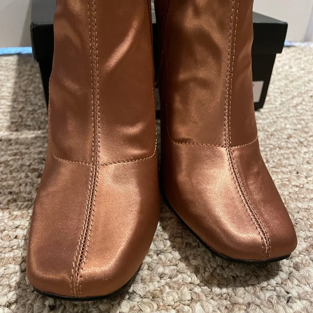 Loriah Satin Booties - Picture 7 of 13